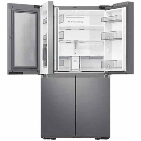 refrigerator with beverage door