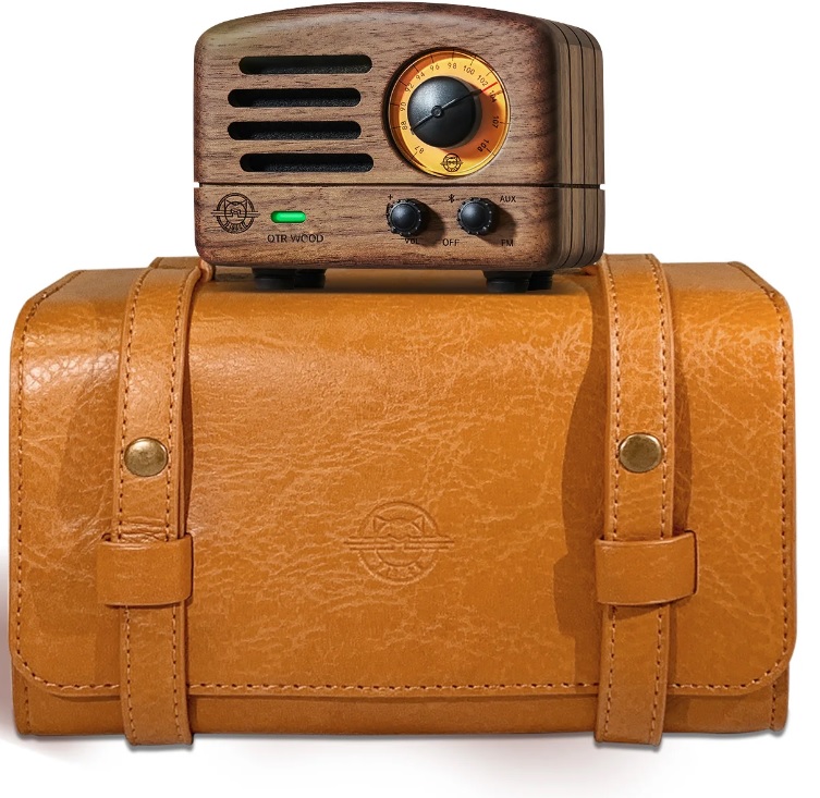 Professional Sound Wireless Vintage Wooden Portable Mini Retro FM