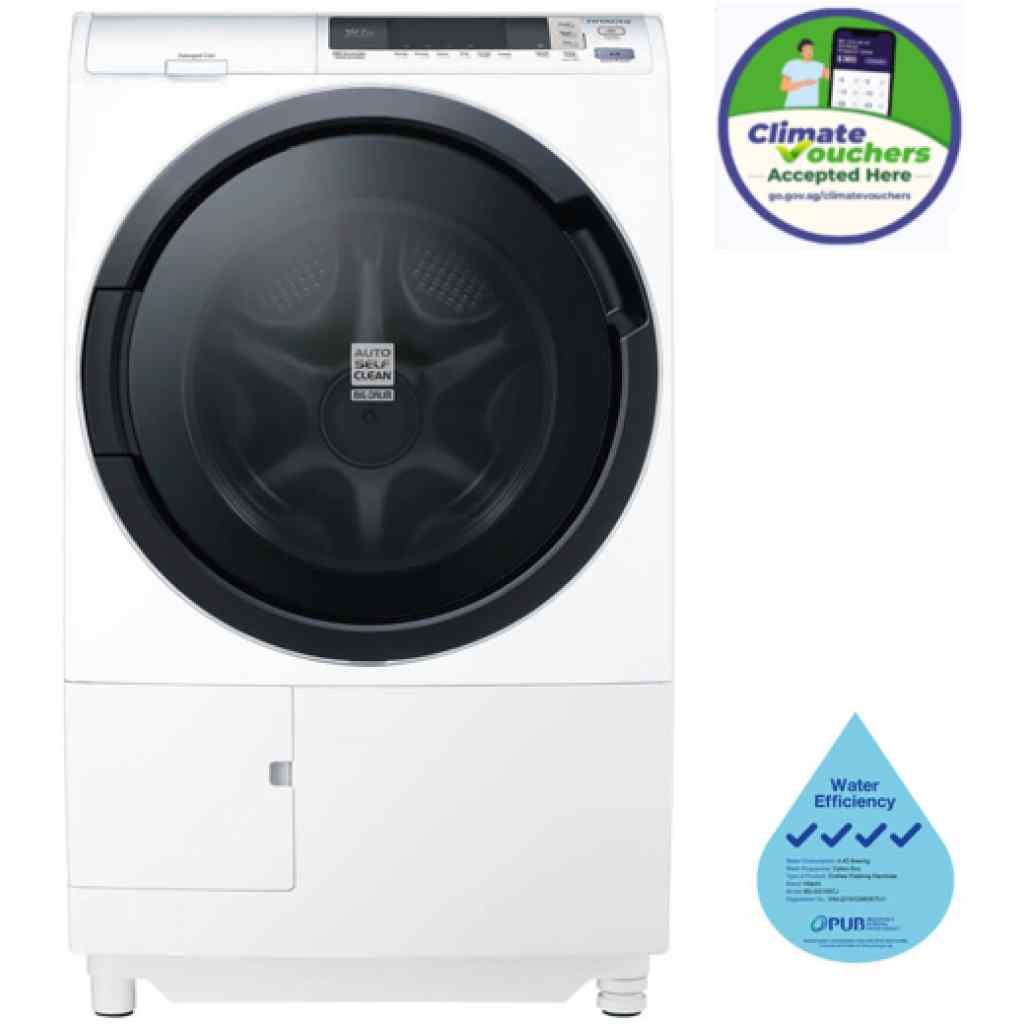 HITACHI BD-SG100CJ FRONT LOAD WASHING MACHINE, 10KG/7KG/ MADE IN JAPAN ...